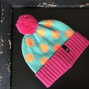 Volcom polka dot beanie